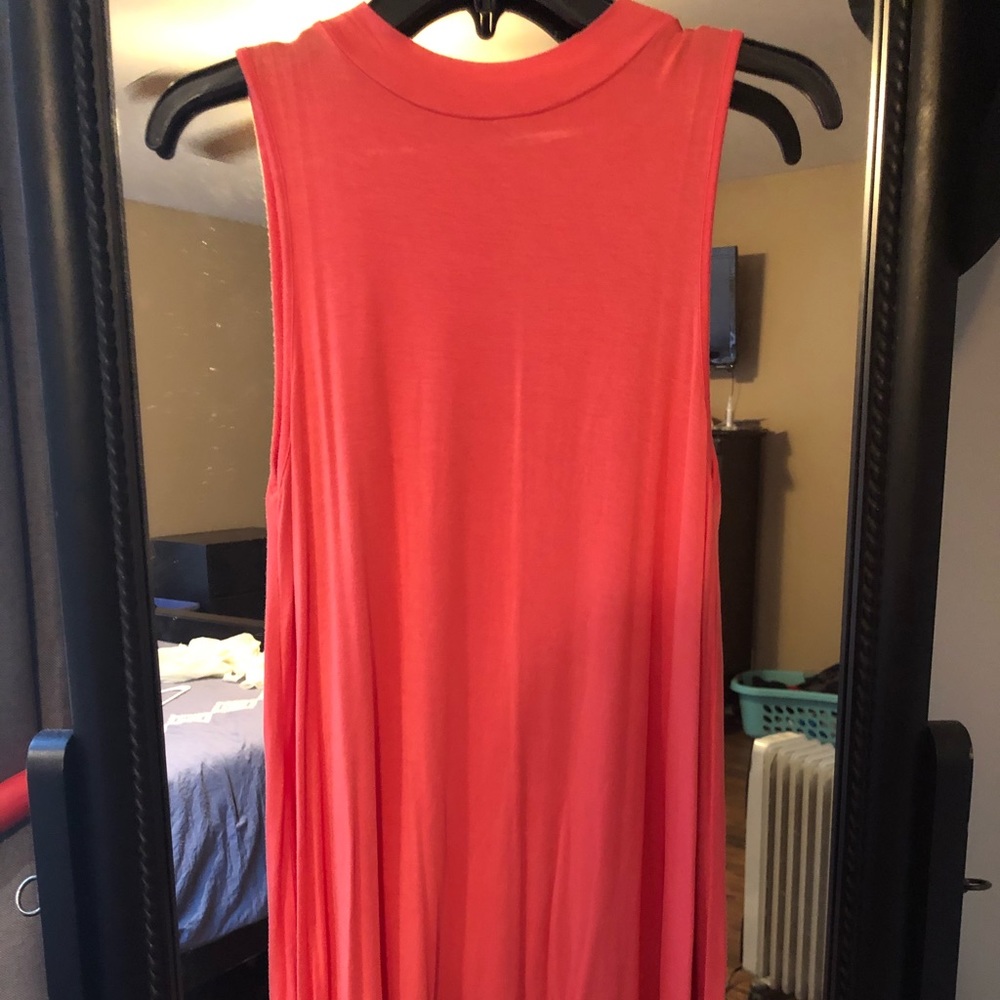 High neck tank top dress